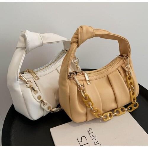 Fashion Texture Western Style Ladies Underarm Small Bag 2021 New Popular Messenger Bag High Quality All-match Chain Shoulder Bag