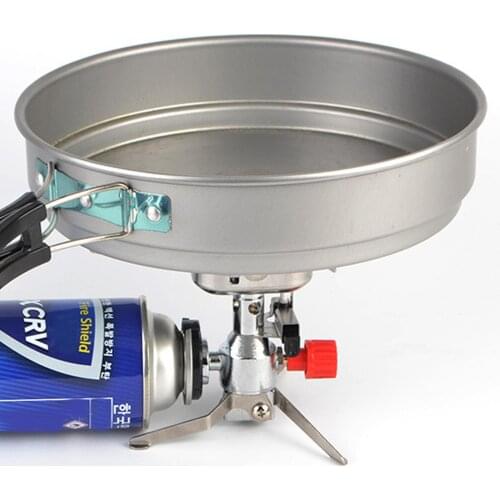 Stove Head Stainless Steel Foldable Burner Outdoor Cooking Cookware Tool for Camping Picnic Outdoor Hiking Camping Furnace Tools