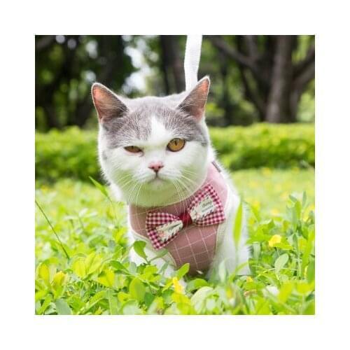 Various styles of cat and dog leash cat vest anti-lost go out artifact Fall prevention Traction