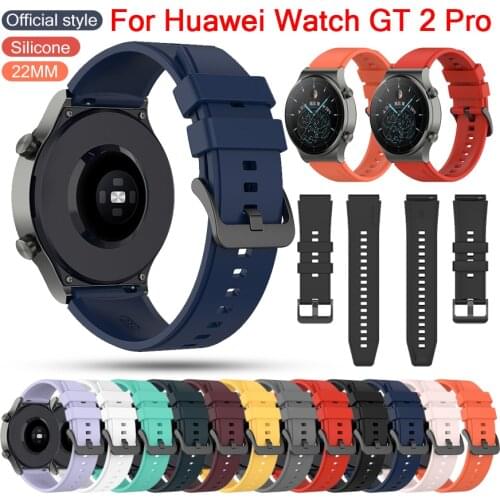 New 2021 Smart Watch Band Straps For Huawei Honor Watch GT 2 Pro GS Pro GT 2e Magic 2 GT2 46mm Wrist Strap Silicone Bracelet