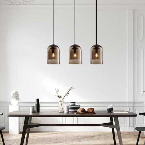 Postmodern minimalist glass chandelier home decoration living room ceiling light E14 indoor lighting