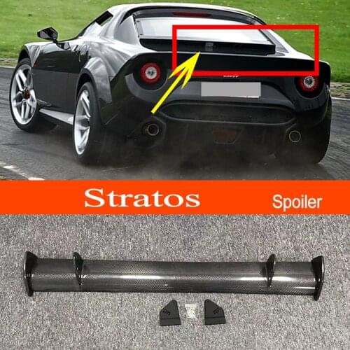Stratos Real Carbon Fiber GT-style Car-styling Sporty Rear Trunk Wing Spoiler for LANCIA Stratos Sedan