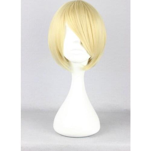 Light Gold Color 32cm Cosplay Headwear Natsume Yuujinchou-Natsume Takashi Anime Cosplay Hair Cosplay Accessories