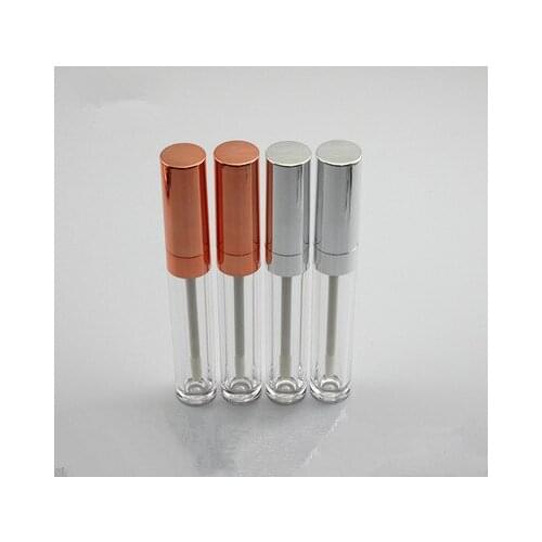 Wholesale 6ML Lipgloss Tube/Bottles Empty Lip Gloss Tubes Packaging Lipgloss containers Makeup Refillable Bottles Rose Gold Lid
