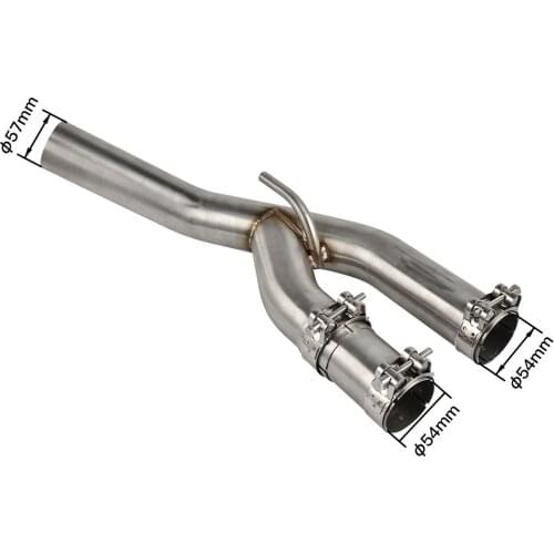 Motorcycle Mid Pipe Decat Tubo Eliminator Race Exhaust For BMW S1000RR S 1000 RR 2015 2016