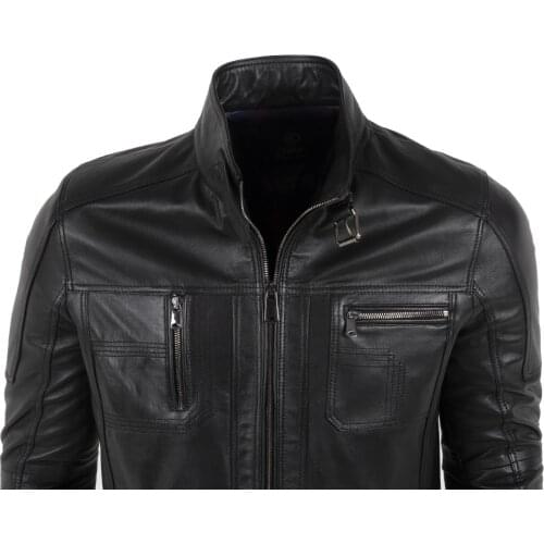 Motto By Black Men 'S Leather Jacket Hermes