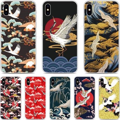 2019 Funda Vintage Crane Bird Silicone Soft TPU Phone Case For LG K50s K40s K20 K30 K40 K50 Q60 X2 G8X G8S ThinQ W10 W30 Cover