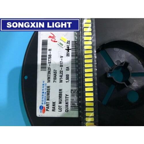 500pcs WOOREE LED 7030 LED TV Backlight High Power 1W 6V LED Backlight Cool white For LED LCD TV Backlight Application