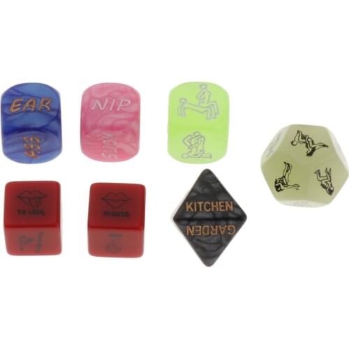 6PC Sexy Love Gambling Adult Dice Positions Erotic Dice for Couples Newcomer