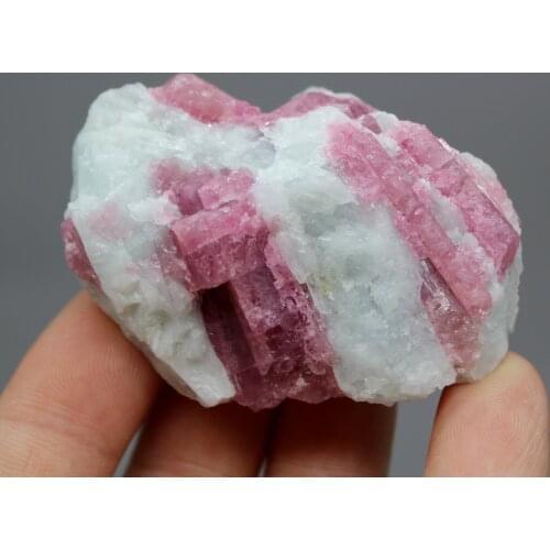 60g Natural Brazil pink tourmaline mineral crystal specimens stones and crystals quartz crystals