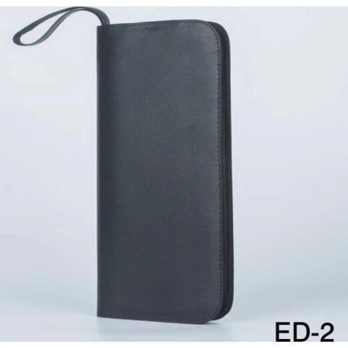New Fountain Pen/Roller Pen Black Color PU Leather Zipper Case for 36 Pens hot selling