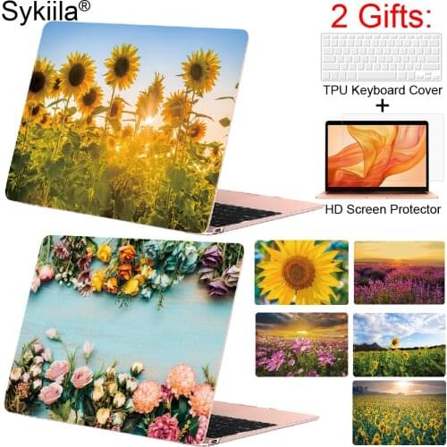 Case for Macbook Air 13 M1 Chip Pro 13 Touch Bar 15 16 ID 12 11 Cover Hard Shell funda Sunflower flower A2179 A2337 A2338 2020
