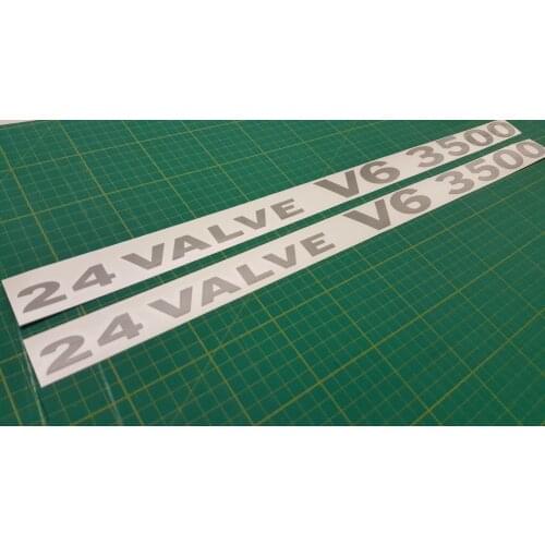 For 2Pcs/Set 2Pcs/Pair Mitsubishi Shogun Pajero Montero 24 Valve V6 3500 DOHC Evolution decals stickers