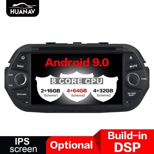 DSP Android 9.0 CD DVD Player GPS navigation For Fiat 500 EGEA 2016 2017+ auto multimedia player tape recorder 8-Core navi Audio