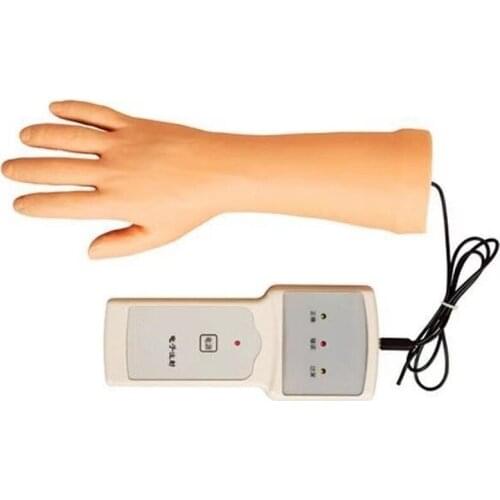 Electronic hand venous puncture training model