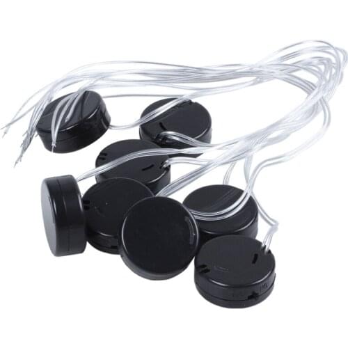 MasterFire 1000pcs/lot Plastic 2 x CR2032 Coin Button Cell Battery Holder Case With ON/OFF Switch Leads Batteries Storage Boxes