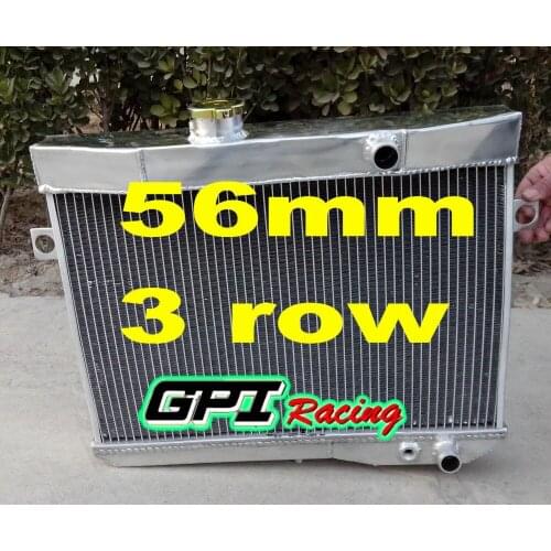 Gpi 56mm aluminum radiator FOR Volvo Amazon P1800 B18 B20 engine GT 1959-1970 M/T