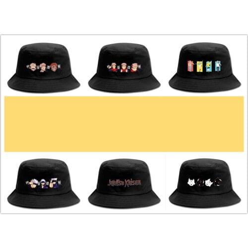 Anime Jujutsu Kaisen Logo canvas hat new popular fishermans hat Fashionable new screenprinting cap
