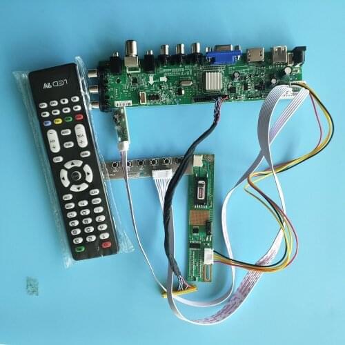 Kit for LP154WE2-TLA7/LP154WE2-TLA4 LCD Panel HDMI VGA DVB-T2 Screen monitor Digital TV USB AV Controller board 1 CCFL 1680X1050