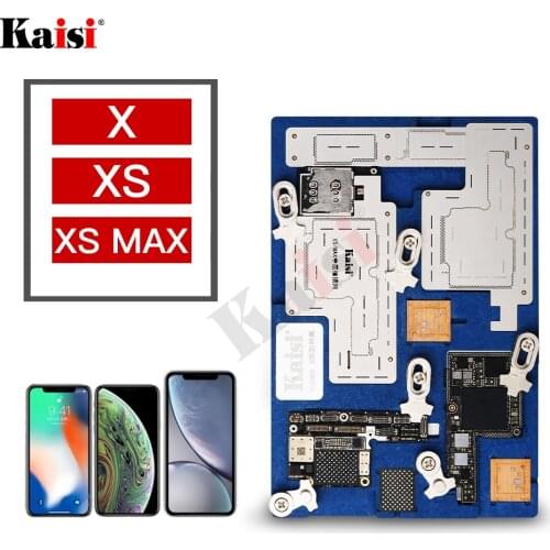 Multi-function PCB Holder Fixture Repair Motherboard For iPhone X XS XS MAX Disassembly Planting Tin With BGA Reballing Stencil