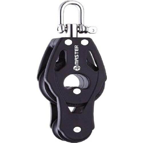 Marine Boat Yacht Sailboat Hardware 40mm 1 9/16 inch Single Fiddle Swivel Shackle Block Small Boat Block Master BB-0419F