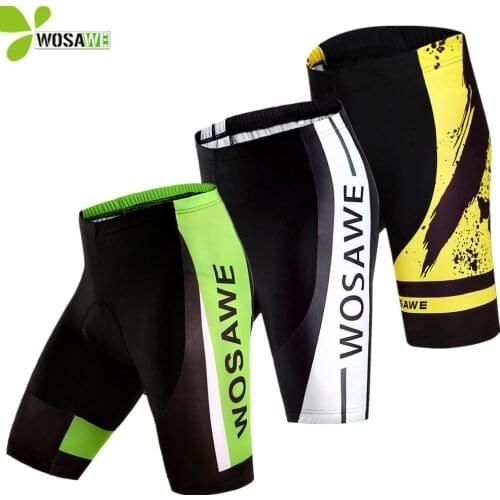 WOSAWE Mens Padded Cycling Shorts Shockproof MTB Bicycle Mountain Bike Clothing Outdoor Sports Cycle Wear Downhill Underpants