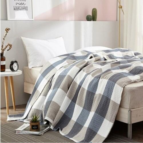 Towel Quilt Pure Cotton Gauze Blanket Fashion Soft and Comfortable Bedroom Sofa Nap Blanket Air Conditioning Blanket All-match