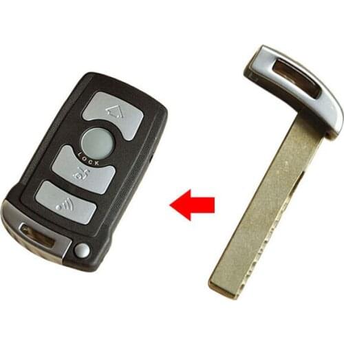 Replacement Emergency Insert Smart Key Blade For BMW 7 Series 730 li 740li 750li 760li Smart Remote Key 30PCS/lot