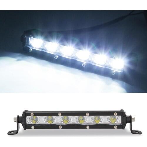 8 Inch 18W LED Car Work Light Bar Ultra Thin Waterproof Spotlight Offroad Boat Car Tractor Truck Driving Lamp car Accessories