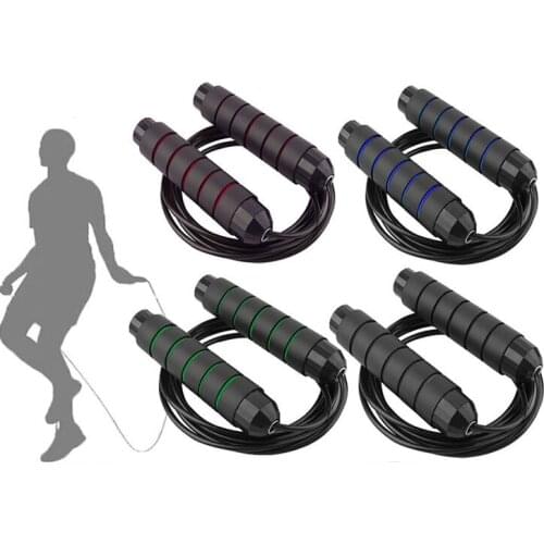 Unisex Skipping Rope Tangle-Free With Ball Bearings Rapid Speed Jump Rope Cable Foam Handles Crossfit Fitness Training Gym Home