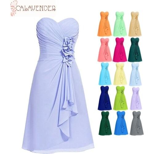 Turquoise Bridesmaid Dresses A-Line Sweetheart Maid of Honor Dresses Ruffled with Handmade Flowers Party Dresses for Weddings