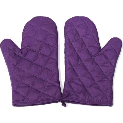 1 Pair Kitchen Craft Heat Resistant Cotton Oven Glove Pot Holder Baking Cooking Mitts