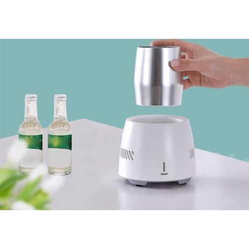 1pc Portable Smart Mini Refrigerator Fridge Cup Instant Cooling Cup USB Fridge Cooler Fast Cooling Device Home Car Office