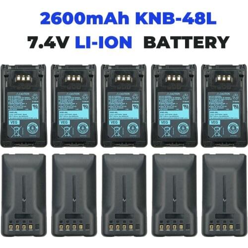 10X KNB-48L 2600mAh Battery for Kenwood NX200 NX300 TK5220 TK5320 Two-Way Radio(s)