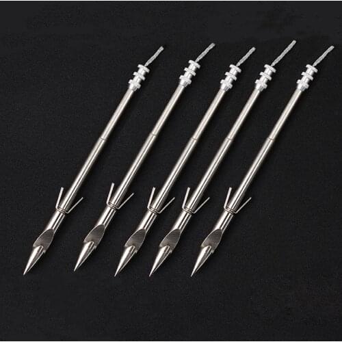 5/50pcs 146mm Stainless Steel Slingshot Darts Fishing Slingshot Gun Crossbow for Shooting Darts Hunting Catapult rifle Arrows