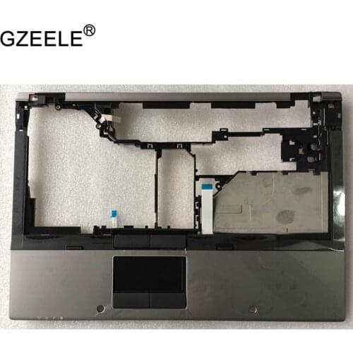 Laptop accessories New For HP EliteBook 8440P Palmrest Keyboard Bezel Cover Upper Case Assembly SILVER No fingerprint hole