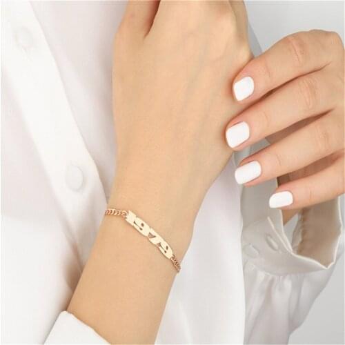 Tangula Custom Name Bracelet for Women Stainless Steel Minimalist style Dainty Bar a Stunning Bridesmaid Friendship Gift