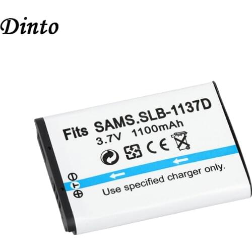 Dinto 1pc 1100mAh SLB-1137D SLB1137D SLB 1137D Camera Battery FNP-60 FNP60 Li-20B Li20B K5000 Batteries for Samsung L74 NV11