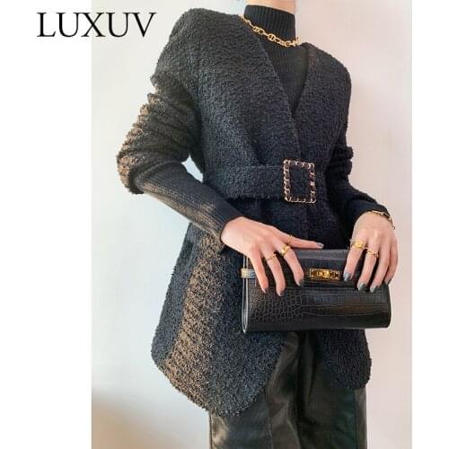 LUXUV Denim Jacket Women Windbreaker Sping Female Coat Oversize Urban Parkas Vintage Clothes Harajuku Basic Cardigan Elegant