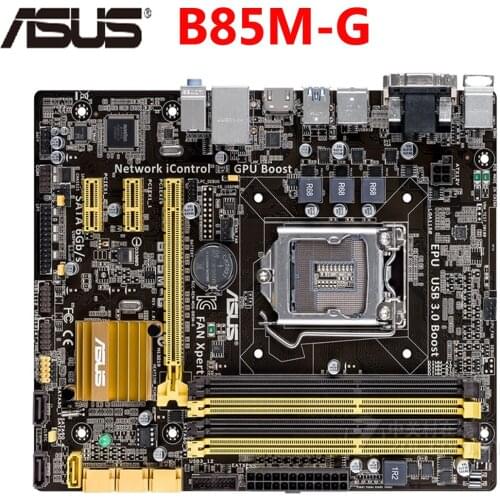 ASUS B85M-G Motherboard M-ATX B85M-G LGA 1150 Systemboard B85M DDR3 For Intel B85 32GB Desktop Mainboard USB 3 SATA3 B85MG Used