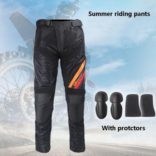 Motorcycle Protective Pants GEAR GUARD Motorbike Riding Mesh Trousers EVA protectors Racing gear Pants HP-10 Motos Trousers
