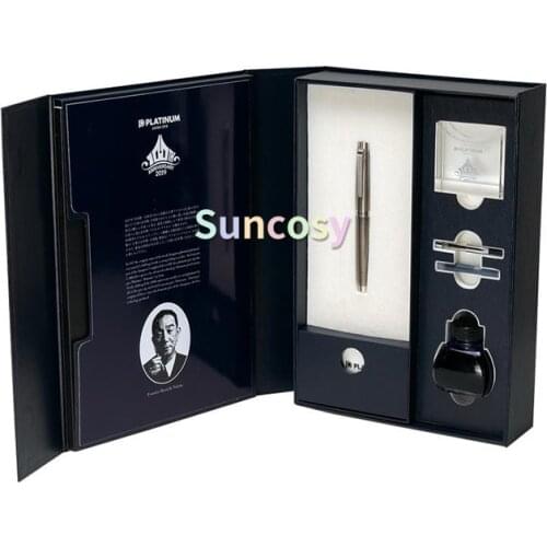 Platinum The Prime Fountain Pen #3776 Century 100th Anniv. Limited Silver, 14k Gold Rhodium Plated NIB, Gift Collection