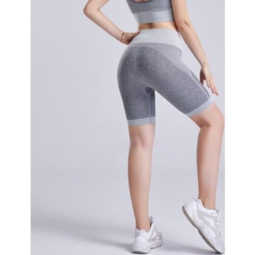 Sexy Women Seamless Yoga Shorts High Waist Butt Lifting Sports Tights Squat Proof Gym Workout Fitness Active Wear Leggings