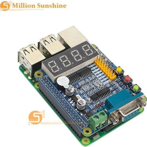 Raspberry Pi 3 GPIO-232 Expansion Board LED Nixie Tube 485 232 UART Keys Multifunction GPIO Extension Board