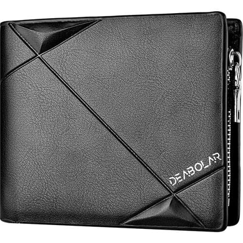 Luxury PU Leather Mens Wallet Male Small Short Slim Brand Vintage Card Coin Purse for Men Wallets Thin portomonee heren