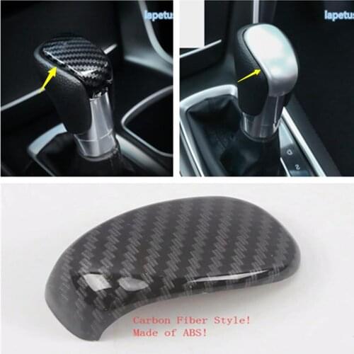 Lapetus Gear Shift Knob Head Decoration Frame Cover Trim Fit For Honda Accord 10th 2018 - 2021 ABS Matte / Carbon Fiber Look