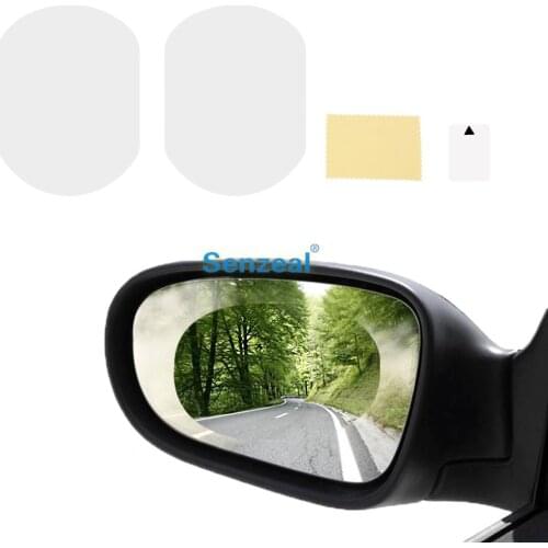 SENZEAL 2pcs Car Rearview Mirror Film Car Side Mirror Protect Film,HD Waterproof Anti-Fog Anti-G lare Anti-Scratch Car Universal