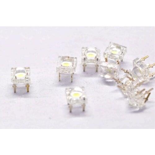 LED lamp beads bright 5mm white light is white piranha light-emitting diodes (500pcs)