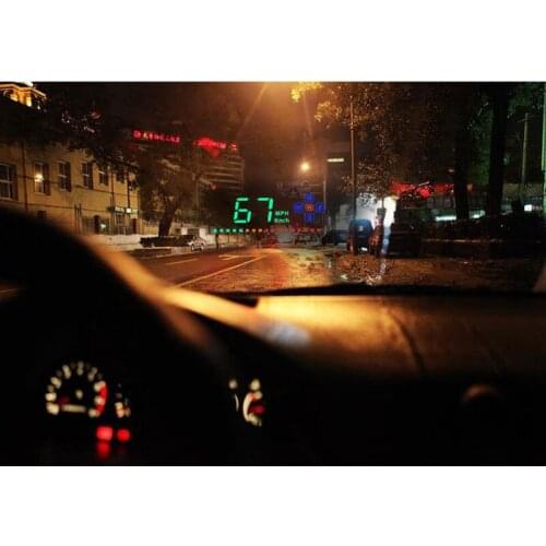 3.5" Screen A2 Universal Digital HUD suit for All Vehicles Car Head Up Display gps speedometer OBD2