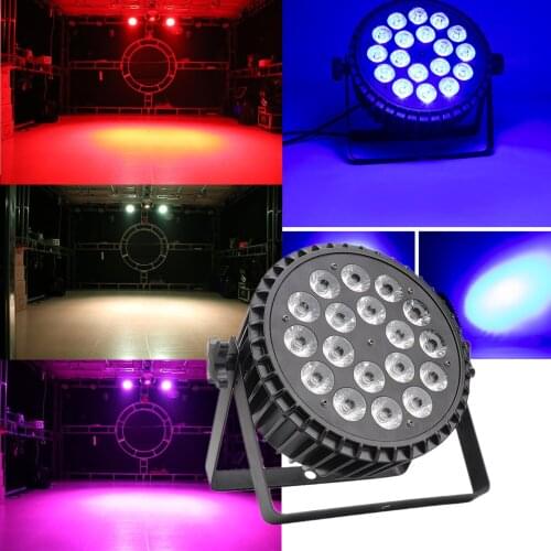 DJ high quality aluminum LED panel light 18X18W 4 in 1 6 in 1 DJ par light DMX 512 for DJ disco lighting stage light